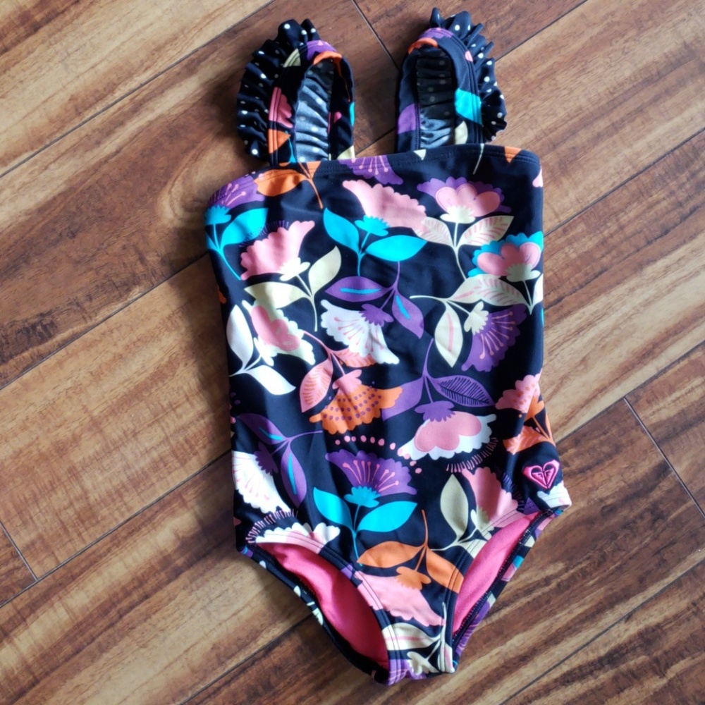 Roxy floral swim suit one piece